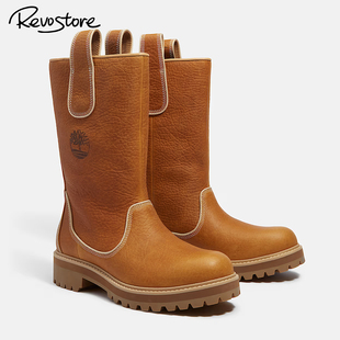 Timberland Tall Pull-On Boot 防水皮革高筒男靴户外休闲工装靴