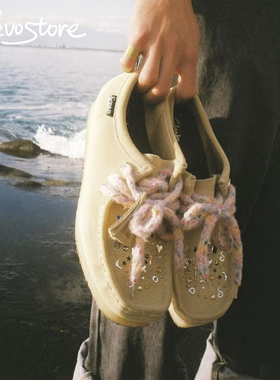 SCRAPWORLD x Clarks Wallabee 复古低帮男休闲袋鼠鞋系带运动鞋