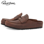 Naples 休闲鞋 Wrapped 男平底拖鞋 Birkenstock 穆勒鞋 皮质 包头鞋