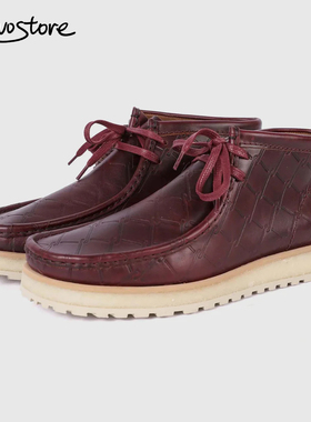 Starcow x Clarks Wallabee Scout 皮革高帮男袋鼠鞋休闲运动鞋