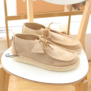 Clarks Desert Nomad 复古低帮灯芯绒麂皮拼接男鞋休闲鞋袋鼠鞋