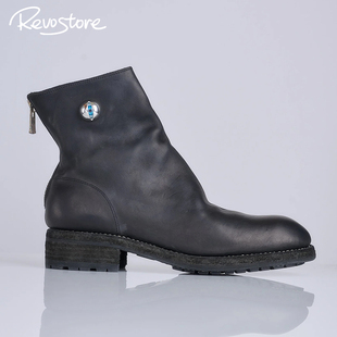 UC1D4F01 Guidi Boot Undercover 高帮牛皮男靴休闲拉链皮鞋