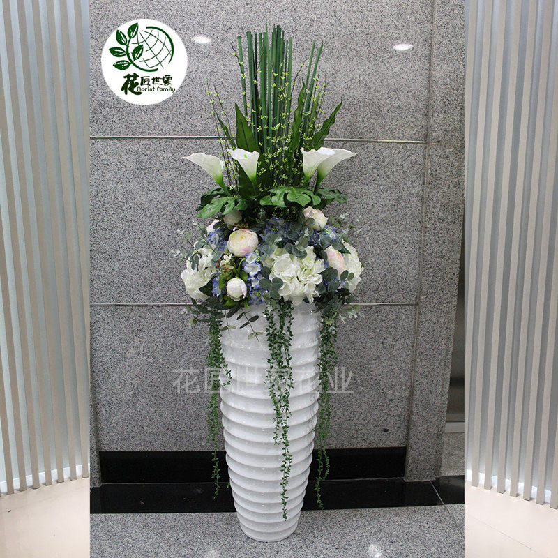 简欧式仿真假娟绣球花婚庆开业店铺门口酒店大堂楼盘大厅装饰花艺