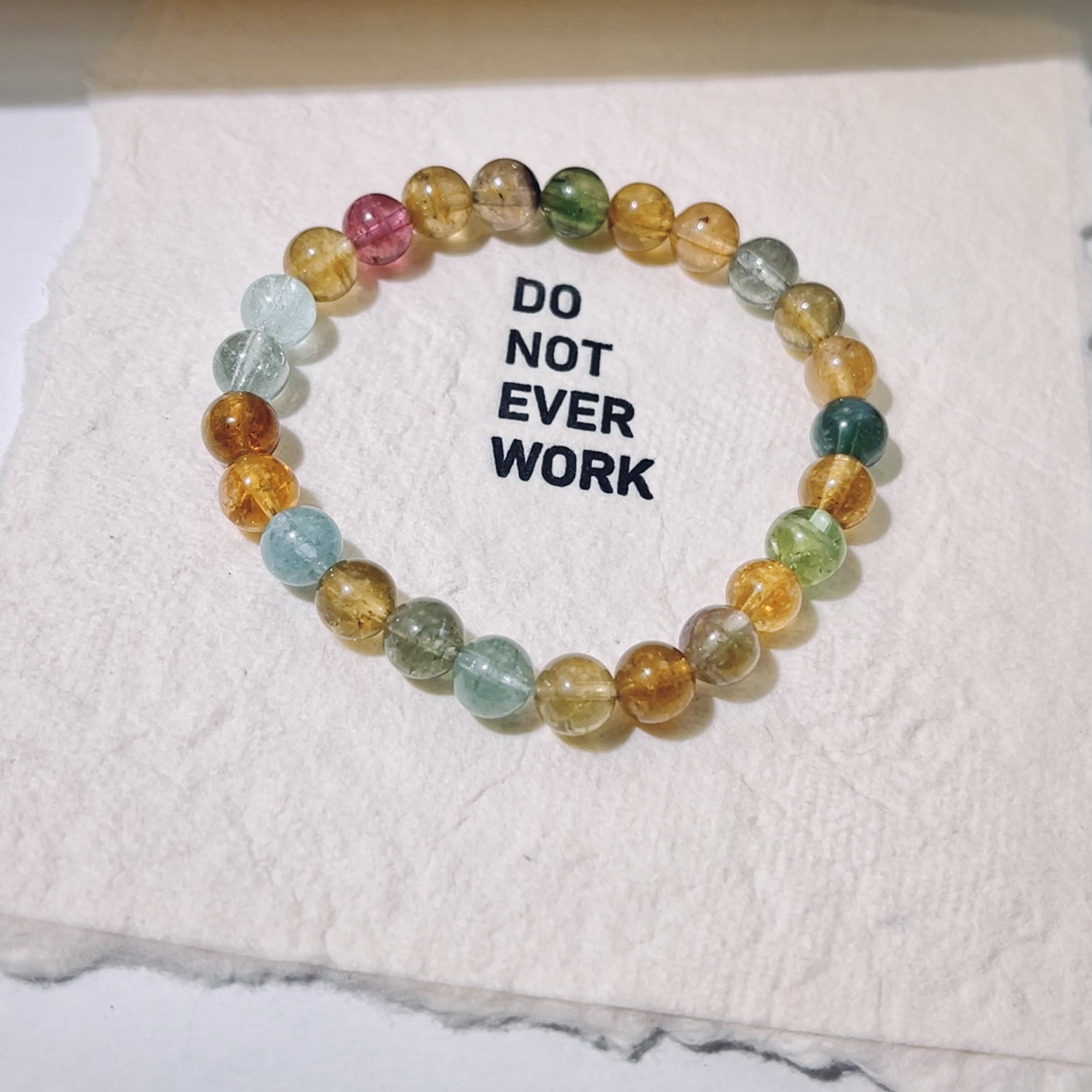 天然碧玺手链女 巴西老矿彩虹粉色猫眼西瓜碧玺手串 碧玺裸石