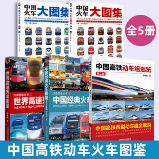 高铁动车科学绘本中国火车大图集火车动车组内燃机车电力机车复兴和谐号科普书籍 罗春晓第2版 2025年新版 中国高铁动车组巡览第二版