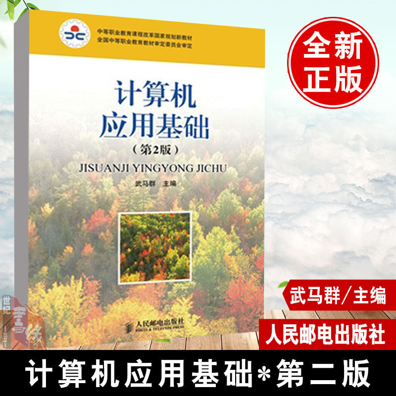 正版 计算机应用基础（第二版） 新手初学入门教学教程学电脑的书籍计算机基础与应用网络基础知识书籍计算机基本操作初学电脑书籍