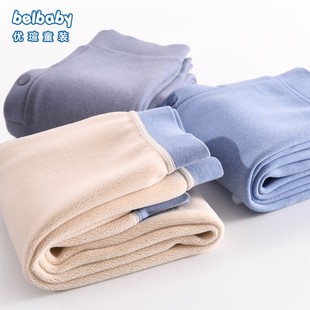 男童加绒保暖裤儿童羊羔毛打底裤中大童加厚秋裤男孩内穿棉毛裤子