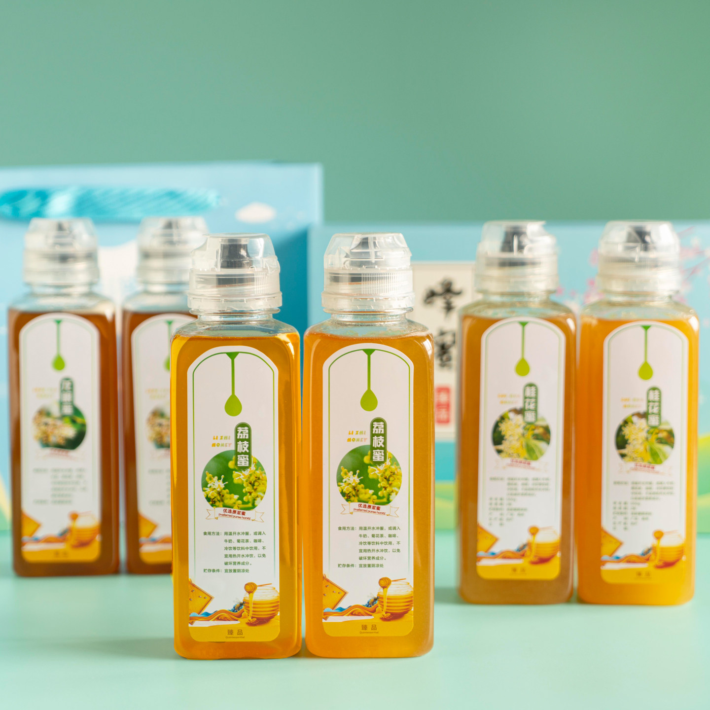 荔枝蜜龙眼蜜枇杷蜜百花蜜桂花蜜冬蜜鸭脚木蜜500克原生态蜂蜜