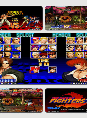 拳皇鼠标垫街机复古KOF97八神庵98男生电脑超大电竞游戏创意桌垫