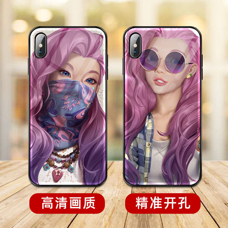 萨勒芬妮手机壳kda钢化玻璃seraphine防摔lol适用于苹果15小米14pro