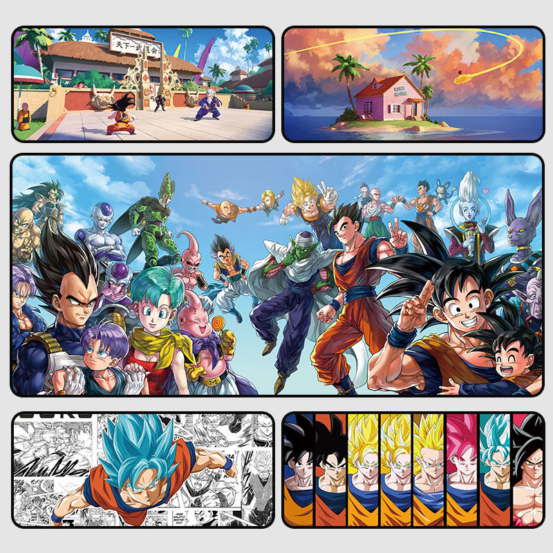 龙珠超鼠标垫孙悟空贝吉塔游戏电竞办公动漫周边专业加大加厚桌垫
