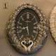 北欧背景墙挂钟家用客厅复古挂表创意双孔雀壁钟高档镶钻石英钟表