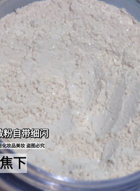 国货带细闪提亮散粉自然珠光持久象牙白蜜粉清透清爽控油定妆粉