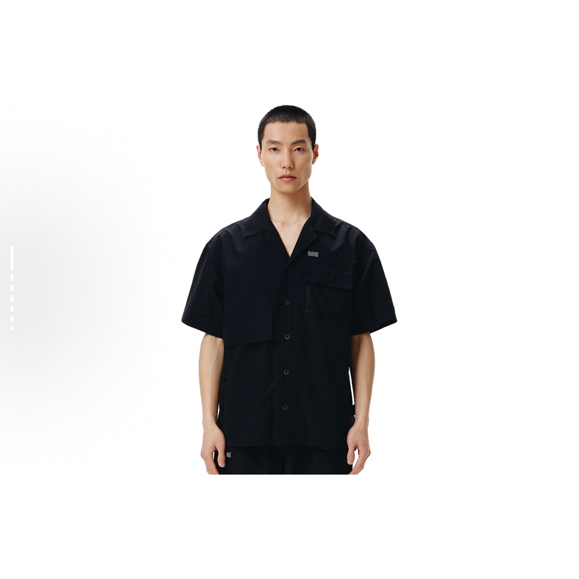 李宁LNG系列鬼灭之刃联名款男女同款纯色短袖休闲运动衬衫FGBB003