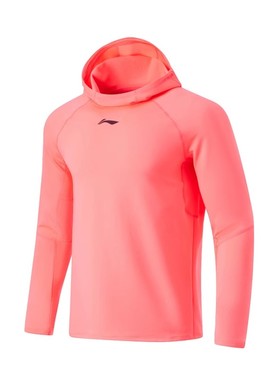 李宁春季新款长袖男子CBA专业篮球系列吸湿排汗连帽套头衫AAEU003