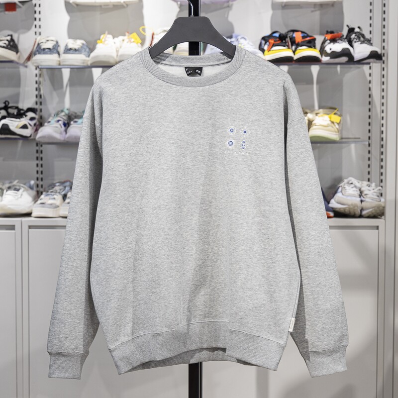 李宁男子卫衣2023冬季新品加绒保暖宽松潮流套头无帽卫衣AWDT901