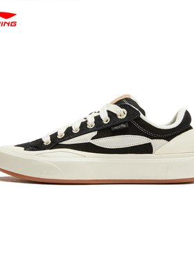 李宁极限运动系列板鞋惟吾 S70滑板鞋女鞋复古舒适百搭AEPU030