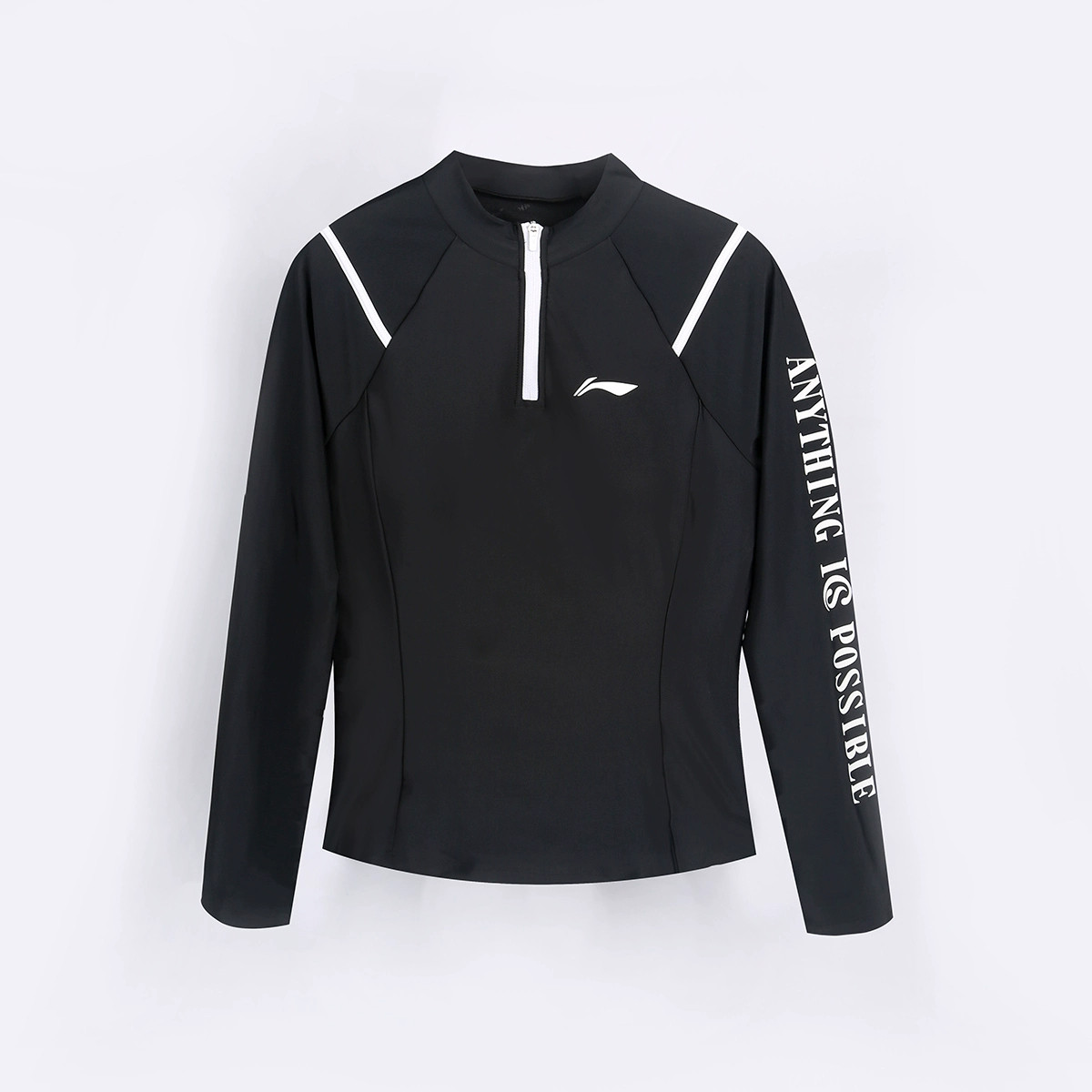 Lining/李宁长袖修身型聚酯纤维