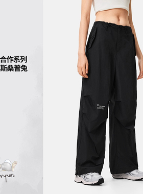 李宁女子卫裤桑百搭时尚宽松裤子运动休闲长裤AYKU636