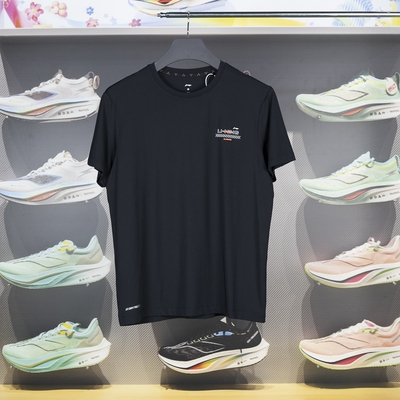 李宁短袖男子冰感防晒T恤