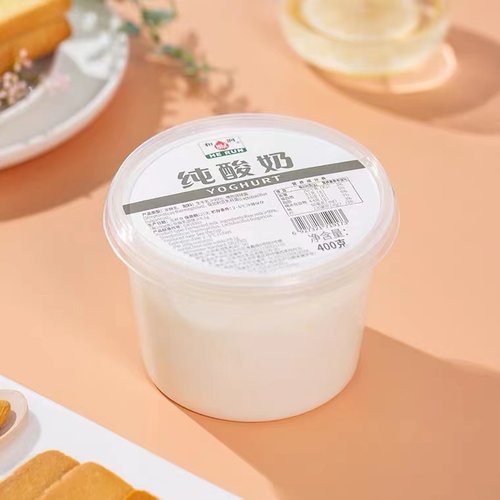 和润酸奶原味400g桶装添加0蔗糖