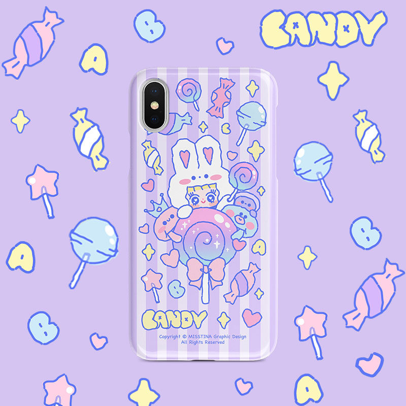 「MISSTINA」棒棒糖水母iphonexs/11pmax保护壳可爱卡通手机壳