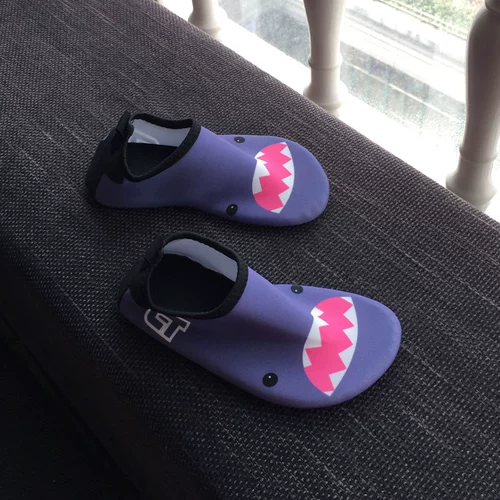 Детские туфли, акула для плавания для мальчиков, пляжная быстросохнущая пляжная обувь для взрослых для снорклинга, в корейском стиле, дайвинг, семейный стиль