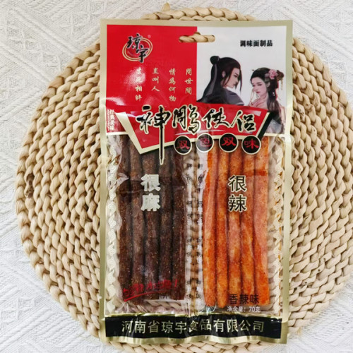 10袋大包装神雕侠侣大辣棒70克香辣味琼宇儿时怀旧麻辣零食校园