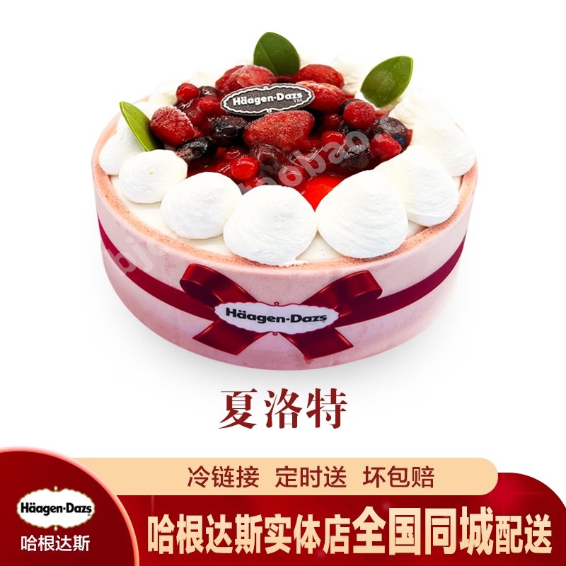 哈根达斯经典夏洛特冰淇淋蛋糕生日蛋糕 配送货 专人全国同城专送