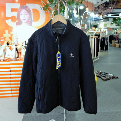 2025冰川时代男秋冬款加厚羊毛外套立领保暖棉袄拉链外穿棉服2503