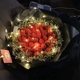 草莓花束武汉同城配送情人节礼物创意花束送女友生日礼物代写贺卡