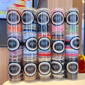 罐装 编织高弹力发圈女扎头发基础皮筋加粗头绳高马尾发绳头饰15根