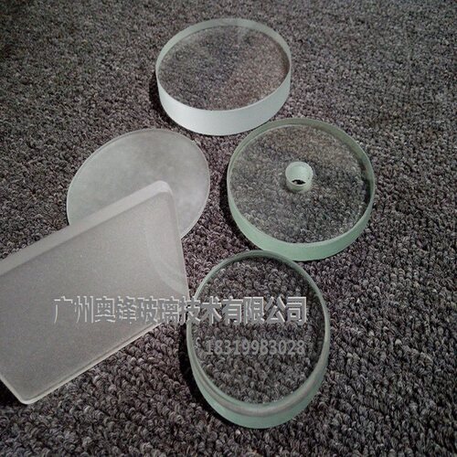 钢化耐高温视镜各种开孔台阶磨砂灯具玻璃300度500度800度1000度