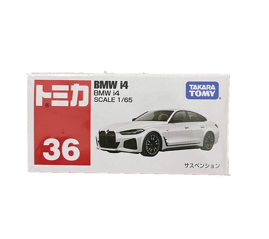 TAKARA TOMY多美卡合金车模型红白系列NO.36宝马BMW i4白色