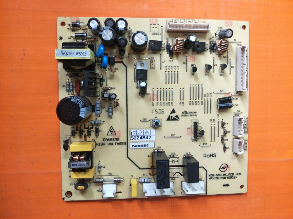 原装冰箱电脑板DA010022804 XDB-590.AK.PCB V09 电子元器件市场 PCB电路板/印刷线路板 原图主图