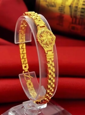 太阳花金色手链女款首饰