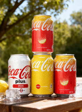 香港版柠檬味可乐330ml*6罐 澳门版可口可乐plus无糖汽水碳酸饮料