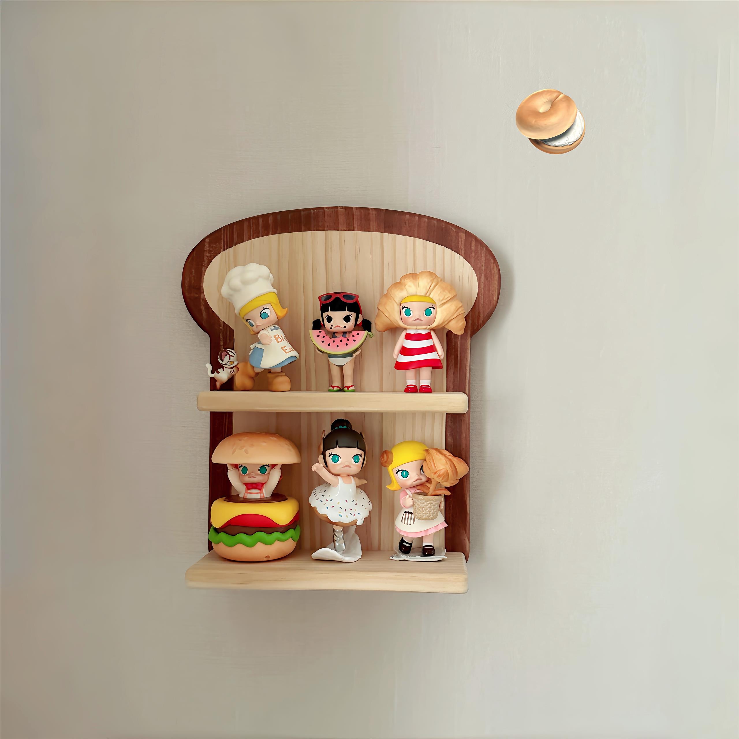 泡泡玛特展示盒免打孔墙面置物架