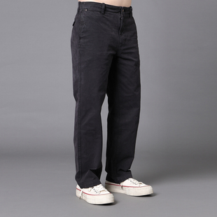 子男 宽松直筒休闲裤 实年服工SK220单件手作质感水洗染色工装 长裤