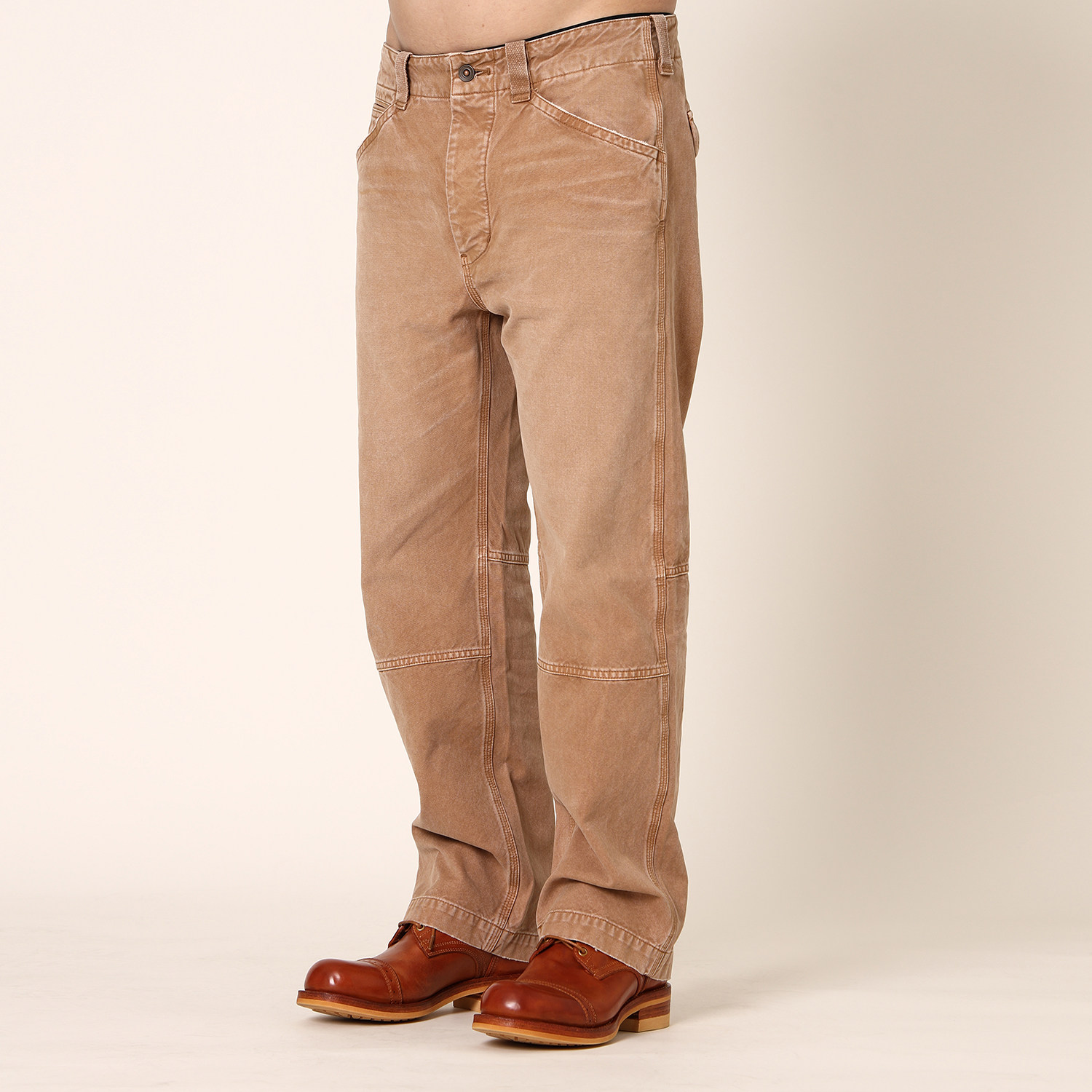 实年服工SK223单件手作质感水洗染色工装长裤宽松直筒休闲裤子男,男装,休闲裤,淘宝优惠券,粉丝福利购,淘宝优惠卷