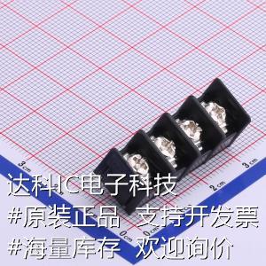 每排P数 直针 7.62mm 接线端子 KF7.62 栅栏式 1x4P 排数