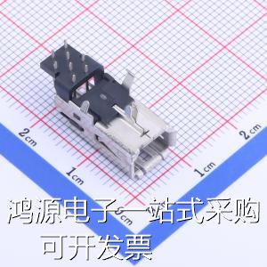 1-2040537-1以太网连接器(RJ45 RJ11)弯插不带LED现货