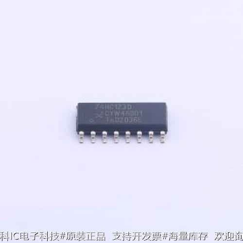 74HC123D,652单稳态多谐振荡器 CMOS双路可复位单稳态多谐振荡