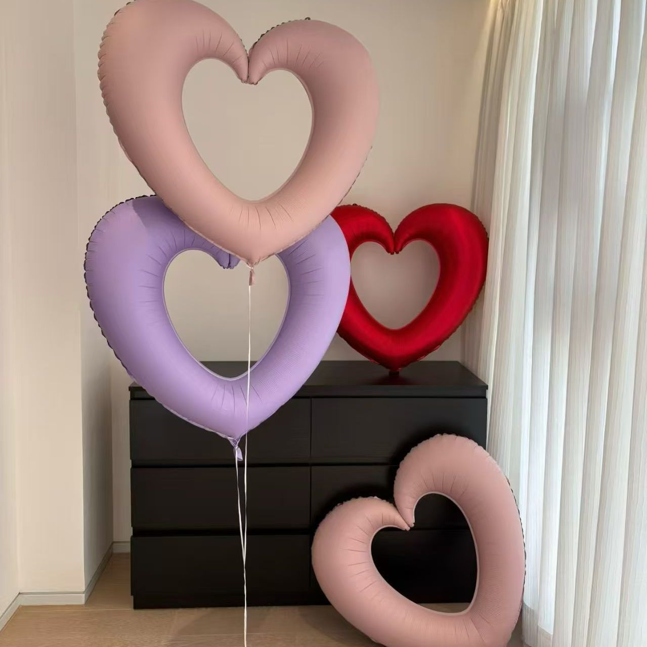 七夕氛围装饰哑光镂空爱心站立熊气球情人节商场橱窗活动布置道具,节庆用品/礼品,气球,淘宝优惠券,粉丝福利购,淘宝优惠卷