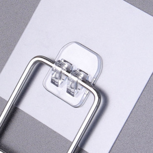 透明钢丝抓扣粘钩吸盘强力置物架免打孔无痕贴片电线辅助卡扣挂钩