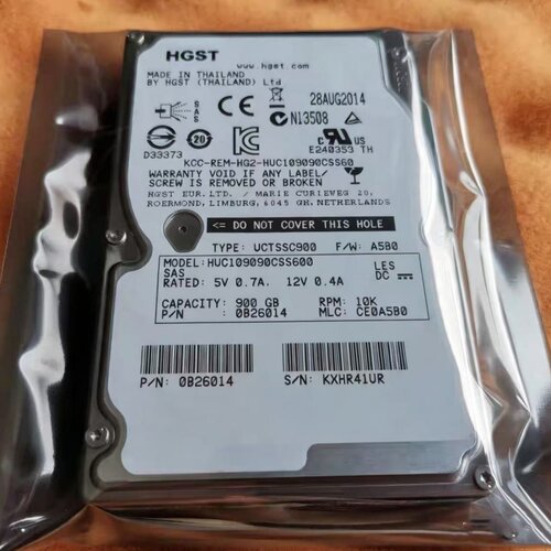 日立 HUC109090CSS600 0B26014 900G 10K 2.5 SAS硬盘 UCTSSC900