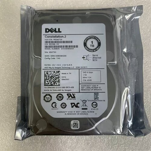 原装Dell 09W5WV 1T SAS 7.2K 6G 2.5  ST91000640SS 服务器硬盘