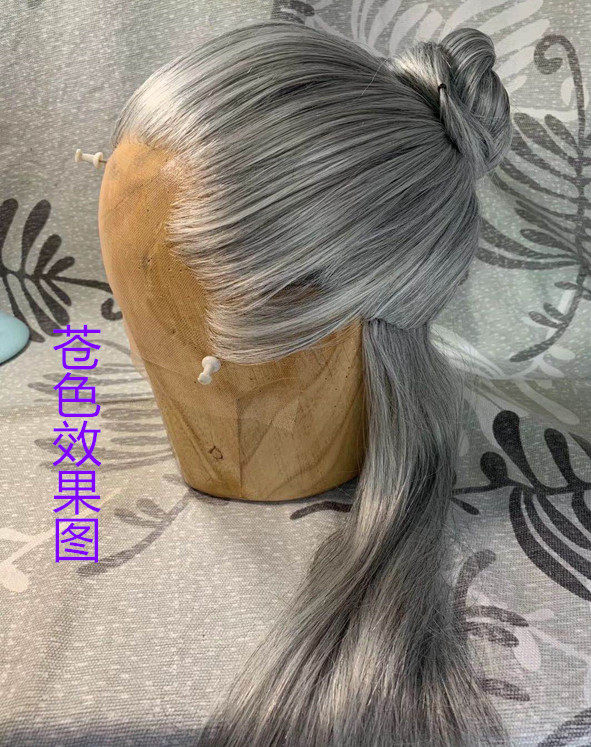 影视假发花白上下定做手钩