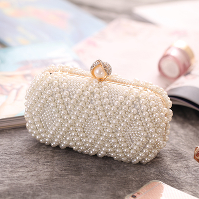 珍珠名媛百搭新款气质手拿包