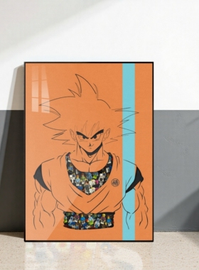 立体积木钢化玻璃实物画